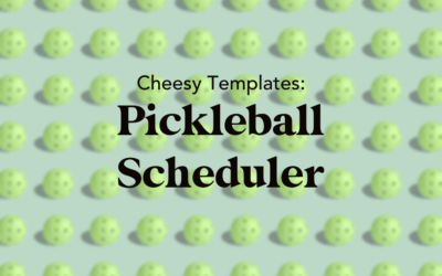 Create a Pickleball Scheduler